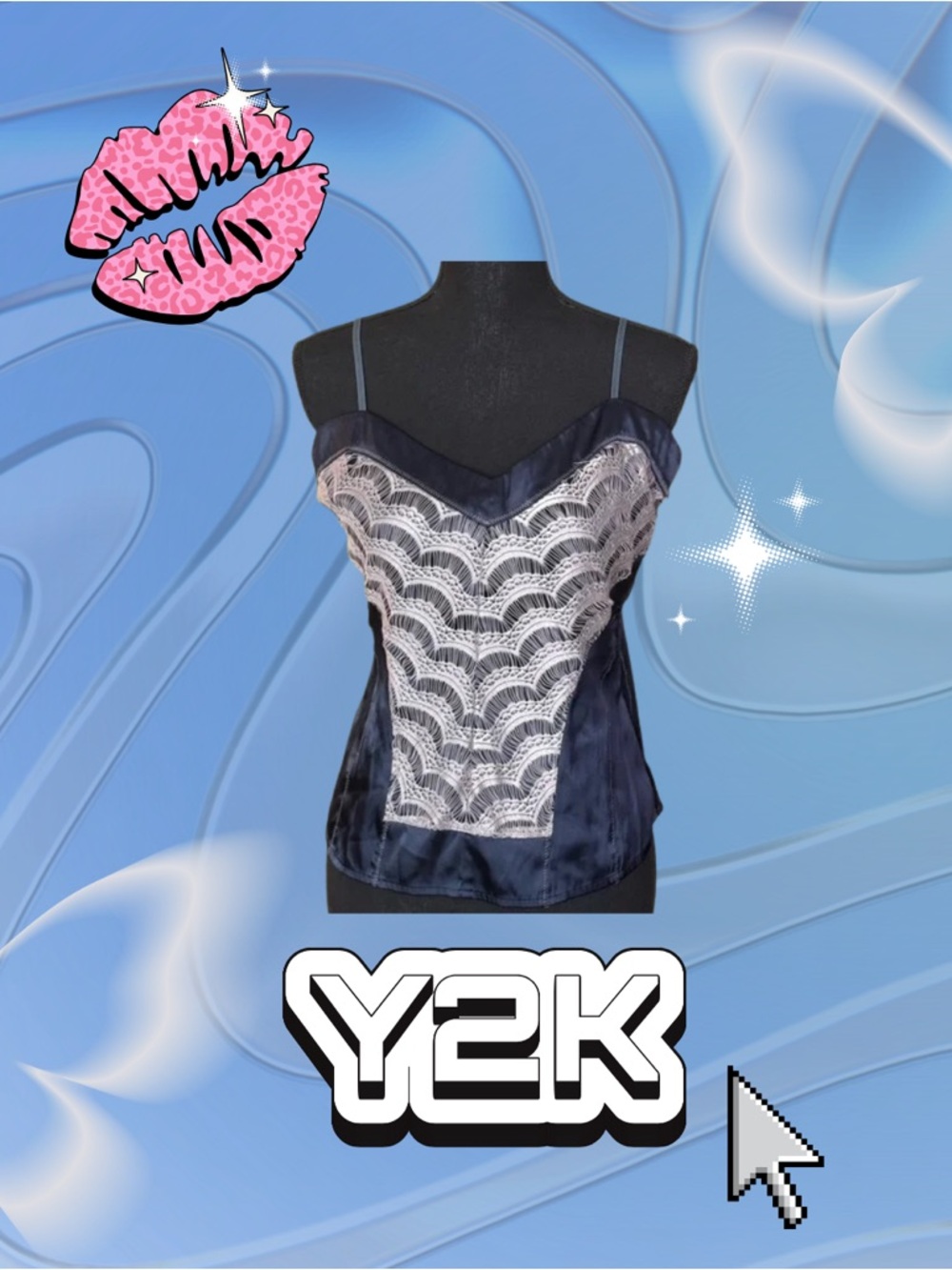Y2K VINTAGE style JLO SATIN CAMI